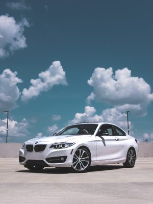 BMW Coupé blanche