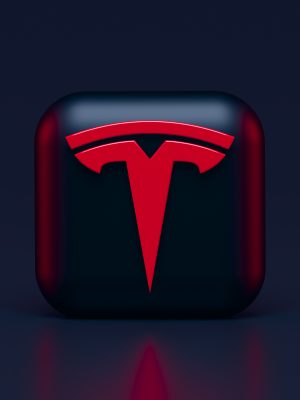 Logo Tesla en 3D