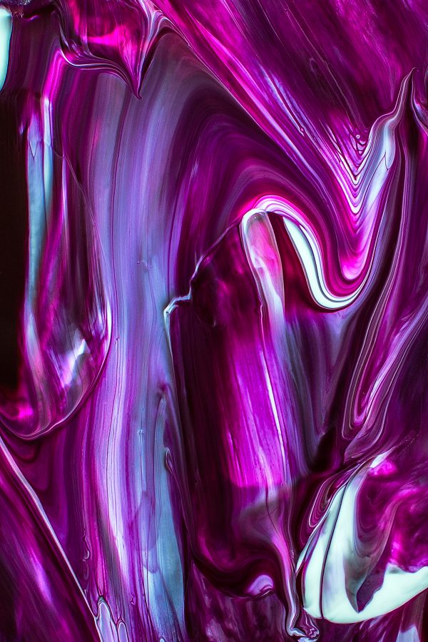 Peinture abstraite violette