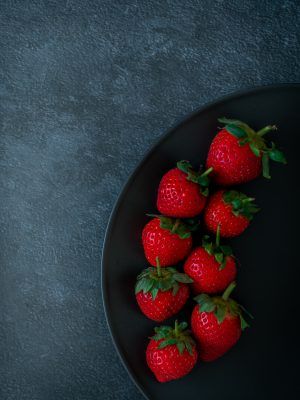 Assiette de fraises