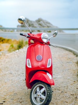 Scooter Vespa rouge