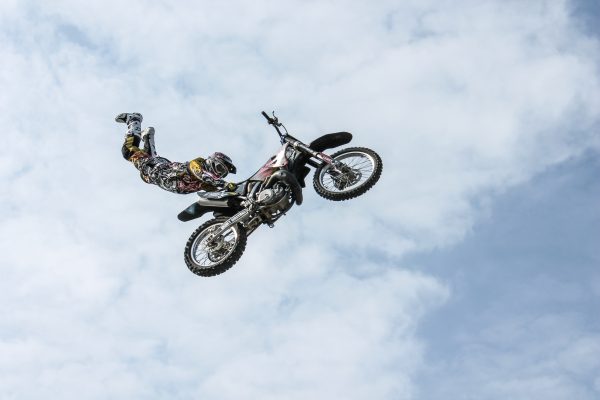 Motocross freestyle en l'air