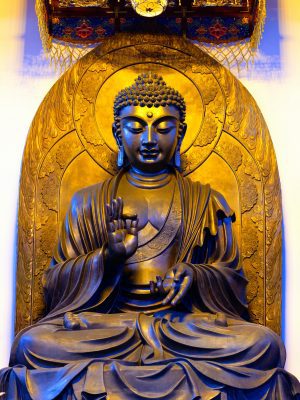 broderie diamant Une statue de bouddha